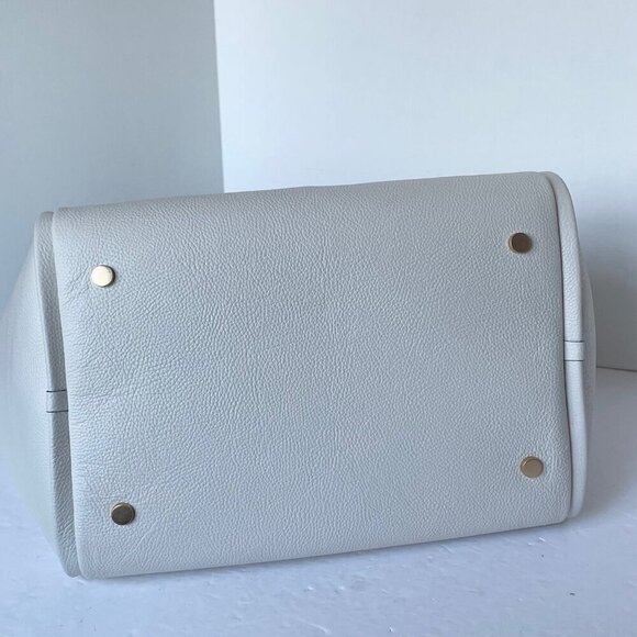 Kate Spade Gramercy Extra Large White Tote Pebbled Roomy Soft Shoulder Bag - Picture 8 of 11